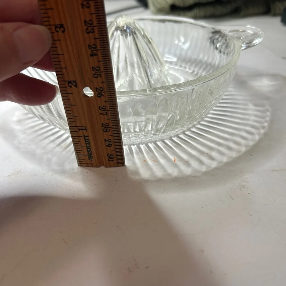 Clear Glass Citrus Juicer